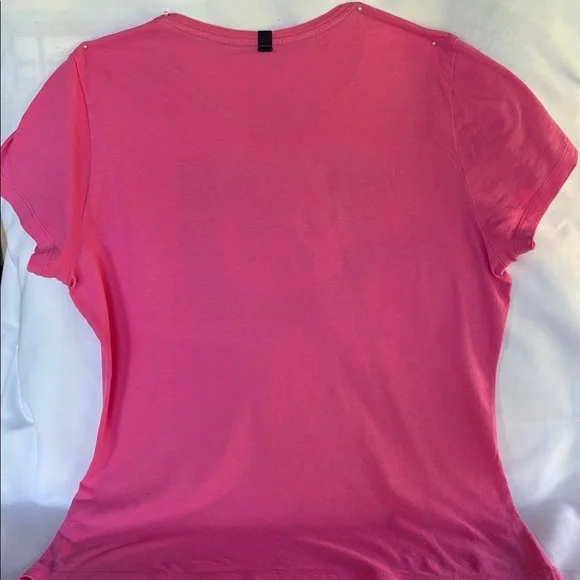 PRE-LOVED NAUTICA WOMEN’s PINK SHORT SLEEVE TEE- SIZE LARGE - Picture 7 of 12